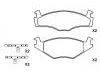 Pastillas de freno Brake Pad Set:171 698 151 F