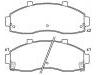 Brake Pad Set:0K72A-33-28Z