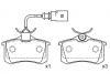 ブレーキパッド Brake Pad Set:7M3 698 451