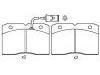 Plaquettes de frein Brake Pad Set:190 6039